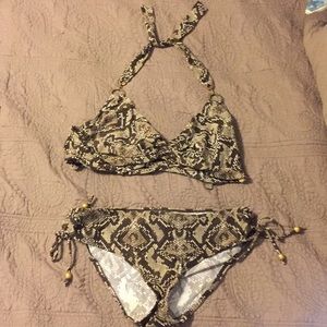 Super HOT☀️☀️ Python Halter Bikini